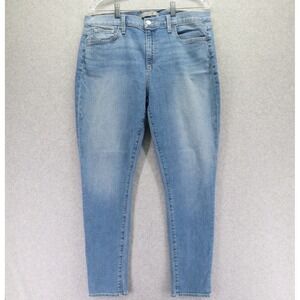 Joe's Jeans Womens 34 Mid-Rise Hes Slim Taper 5-Pocket Stretch Flex Denim Blue